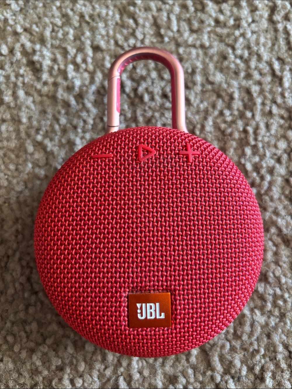 JBL Clip 3 Portable Bluetooth Waterproof Speaker - Red